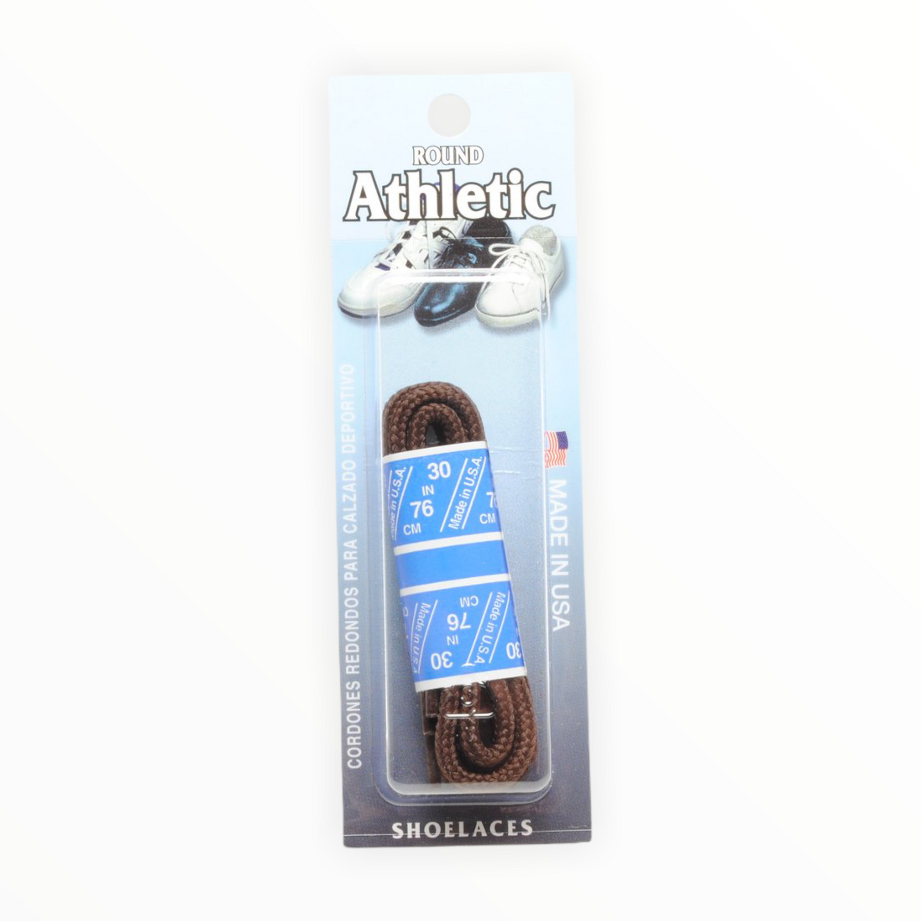 Round top athletic shoelaces